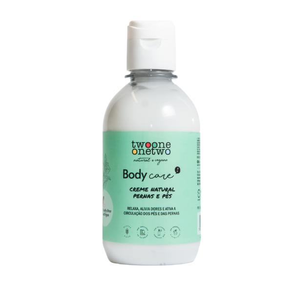 Creme Natural Pernas e Pés Twoone Hortelã e Alecrim Onetwo Natural Vegana - 250g
