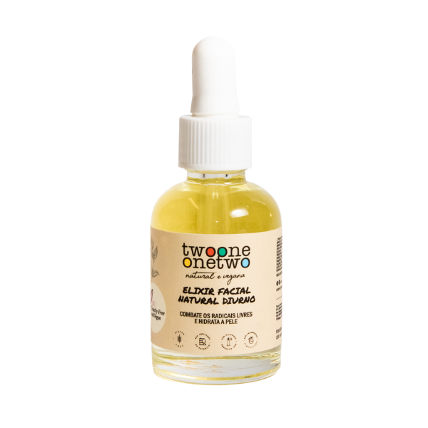 Elixir Facial Natural Diurno Buriti e Café Verde Twoone Onetwo Natural Vegana - 30mL